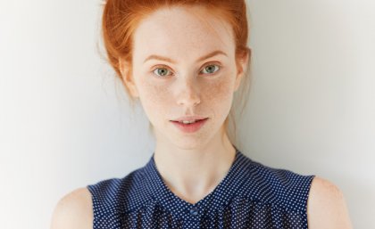 Red hair and freckles