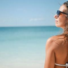 Lady at the beach